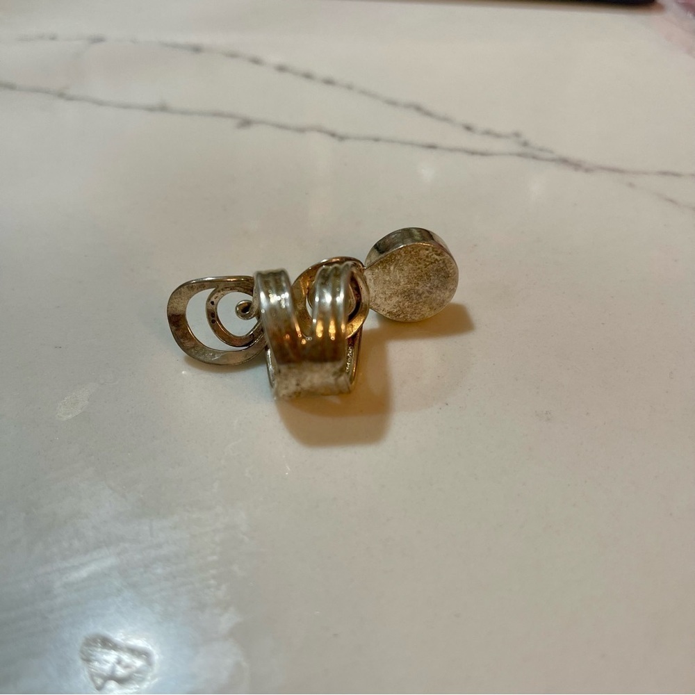 Stainless Steel ring, made w/ Oneida Fork. Crafted into a ring with black onyx. - Picture 2 of 12
